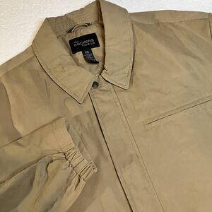 NWT Dockers Premium XXL Mens Jacket Coat WHEAT Full Zip Y2K Streetwear Moto